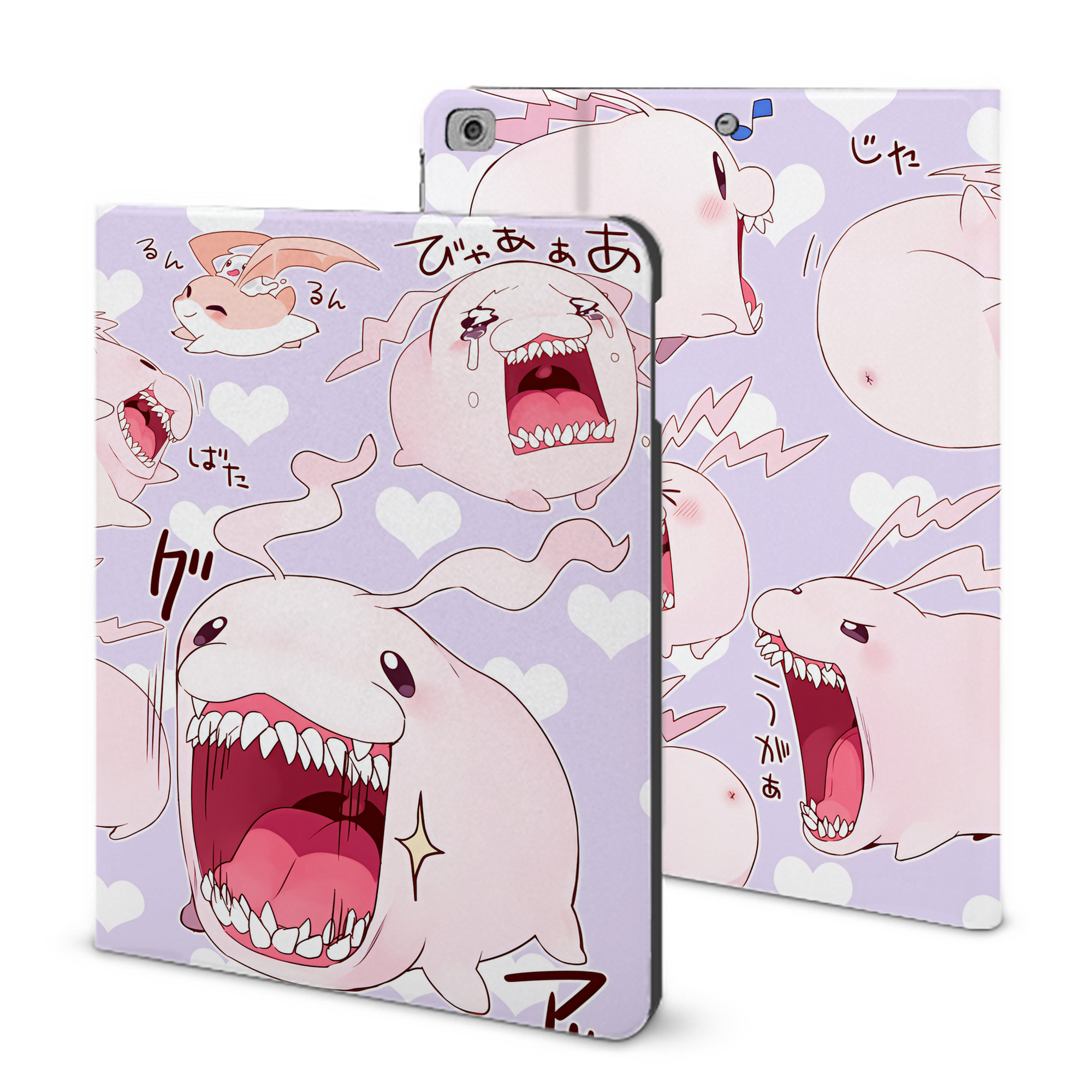（画像用） Digimon デジタルモンスター/デジモン IPad ケース ブック型 PUレザー TPU 耐衝撃 軽量 薄型 ペン収納なし 全面保護 IPad 各モデル対応